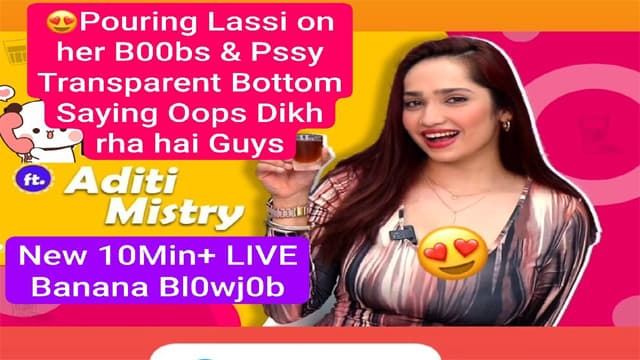 Aditi Mistry New Live Banana Blowjob Pouring